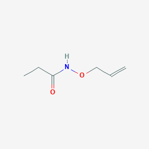 molecular formula C6H11NO2 B14661568 N-[(Prop-2-en-1-yl)oxy]propanamide CAS No. 42832-41-7