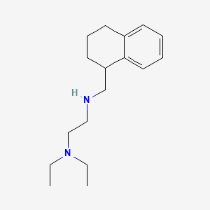 molecular formula C17H28N2 B14661596 N,N-Diethyl-N'-((1,2,3,4-tetrahydro-1-naphthalenyl)methyl)-1,2-ethanediamine CAS No. 50341-78-1