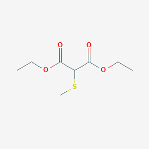 molecular formula C8H14O4S B14661708 Propanedioic acid, (methylthio)-, diethyl ester CAS No. 39133-63-6