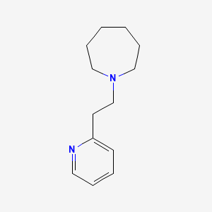 molecular formula C13H20N2 B14661716 1-(2-(2-Pyridinyl)ethyl)azepane CAS No. 50834-55-4