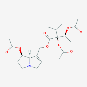 molecular formula C21H31NO8 B14661821 Triacetylindicine CAS No. 39870-08-1