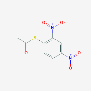 molecular formula C8H6N2O5S B14661867 S-(2,4-Dinitrophenyl) ethanethioate CAS No. 40640-80-0