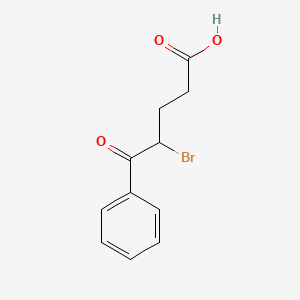 molecular formula C11H11BrO3 B14661885 4-Benzoyl-4-bromobutyric acid CAS No. 39826-14-7