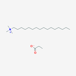 molecular formula C22H47NO2 B14661891 N,N,N-Trimethylhexadecan-1-aminium propanoate CAS No. 41349-78-4
