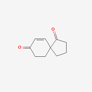 molecular formula C10H12O2 B14661904 Spiro[4.5]dec-6-ene-1,8-dione CAS No. 40050-16-6