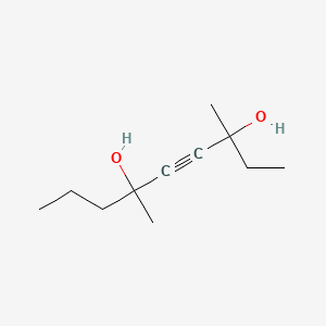 molecular formula C11H20O2 B14661925 3,6-Dimethylnon-4-yne-3,6-diol CAS No. 50614-77-2
