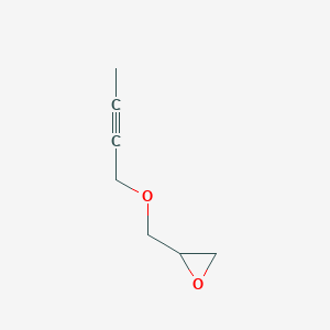 molecular formula C7H10O2 B14661927 Propane, 1-(2-butynyloxy)-2,3-epoxy- CAS No. 42468-64-4