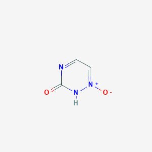 molecular formula C3H3N3O2 B14661947 1-Oxo-1lambda~5~,2,4-triazin-3(2H)-one CAS No. 40919-32-2