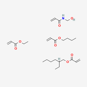 molecular formula C27H47NO8 B14661959 butyl prop-2-enoate;2-ethylhexyl prop-2-enoate;ethyl prop-2-enoate;N-(hydroxymethyl)prop-2-enamide CAS No. 42815-42-9