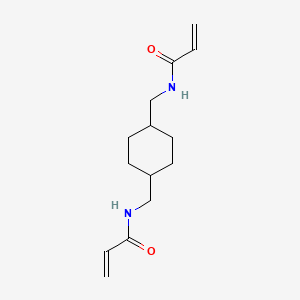 molecular formula C14H22N2O2 B14661982 N,N'-[Cyclohexane-1,4-diylbis(methylene)]di(prop-2-enamide) CAS No. 40366-25-4