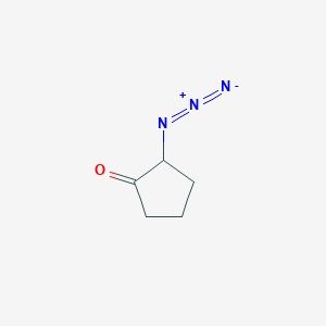 molecular formula C5H7N3O B14662063 2-Azidocyclopentan-1-one CAS No. 39871-47-1