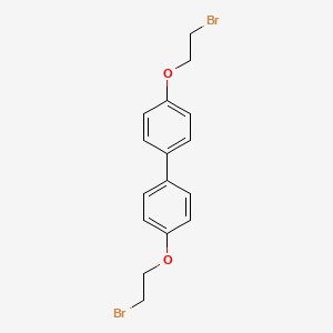 molecular formula C16H16Br2O2 B14662113 4,4'-Bis(2-bromoethoxy)-1,1'-biphenyl CAS No. 39800-60-7