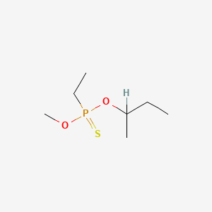 molecular formula C7H17O2PS B14662169 Ethylphosphonothioic acid S-butyl O-methyl ester CAS No. 40618-52-8