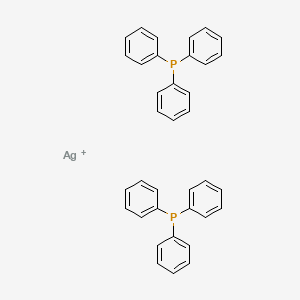 molecular formula C36H30AgP2+ B14662201 Silver;triphenylphosphane CAS No. 47807-15-8