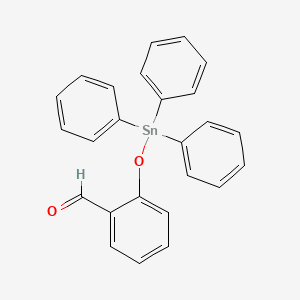 molecular formula C25H20O2Sn B14662203 2-[(Triphenylstannyl)oxy]benzaldehyde CAS No. 38480-16-9