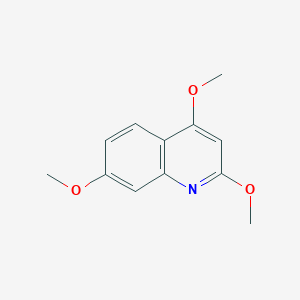 molecular formula C12H13NO3 B14662282 2,4,7-Trimethoxyquinoline CAS No. 51179-17-0