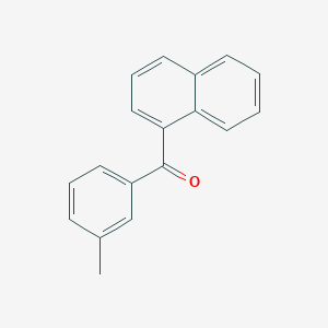molecular formula C18H14O B14662318 (3-Methylphenyl)(naphthalen-1-yl)methanone CAS No. 38990-48-6