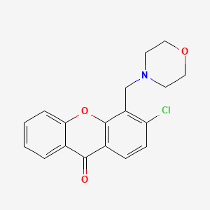 molecular formula C18H16ClNO3 B14662352 Xanthen-9-one, 3-chloro-4-morpholinomethyl- CAS No. 43159-89-3