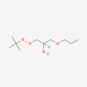 molecular formula C10H22O4 B14662372 1-(tert-Butyldioxy)-3-propoxy-2-propanol CAS No. 38578-22-2