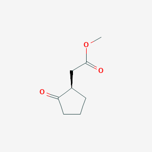 molecular formula C8H12O3 B14662373 methyl 2-[(1R)-2-oxocyclopentyl]acetate CAS No. 49826-05-3