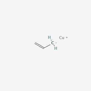 molecular formula C3H5Cu B14662393 copper(1+);prop-1-ene CAS No. 37974-18-8