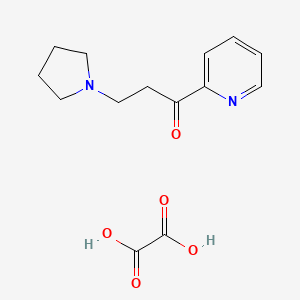 molecular formula C14H18N2O5 B14662408 Oxalic acid;1-pyridin-2-yl-3-pyrrolidin-1-ylpropan-1-one CAS No. 51928-95-1