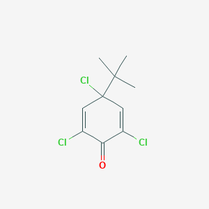 molecular formula C10H11Cl3O B14662424 4-tert-Butyl-2,4,6-trichlorocyclohexa-2,5-dien-1-one CAS No. 51202-01-8