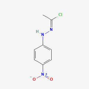 molecular formula C8H8ClN3O2 B14662443 Acetyl chloride 4-nitrophenylhydrazone CAS No. 39209-25-1