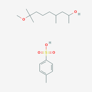 molecular formula C19H34O5S B14662446 8-Methoxy-4,8-dimethylnonan-2-ol;4-methylbenzenesulfonic acid CAS No. 51079-59-5