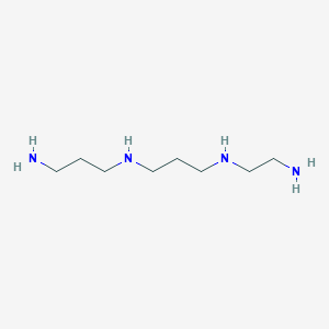 molecular formula C8H22N4 B14662470 N~1~-(2-Aminoethyl)-N~3~-(3-aminopropyl)propane-1,3-diamine CAS No. 41240-14-6