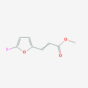 molecular formula C8H7IO3 B14662545 Methyl 3-(5-iodofuran-2-yl)prop-2-enoate CAS No. 50527-73-6