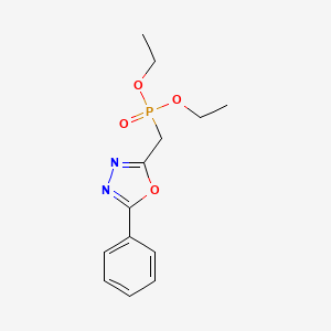 molecular formula C13H17N2O4P B14662562 Diethyl [(5-phenyl-1,3,4-oxadiazol-2-yl)methyl]phosphonate CAS No. 52172-49-3
