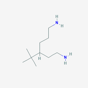 molecular formula C10H24N2 B14662584 3-Tert-butylhexane-1,6-diamine 