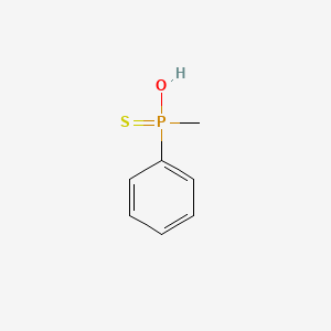 molecular formula C7H9OPS B14662686 Phosphinothioic acid, methylphenyl- CAS No. 38607-73-7