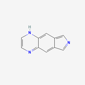 molecular formula C10H7N3 B14662750 7H-pyrrolo[3,4-g]quinoxaline CAS No. 42375-01-9