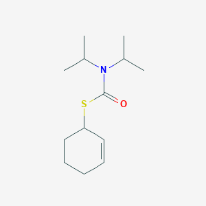 molecular formula C13H23NOS B14662756 Carbamothioic acid, bis(1-methylethyl)-, S-2-cyclohexen-1-yl ester CAS No. 51861-45-1