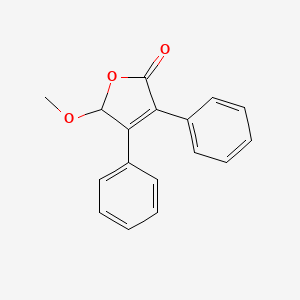 molecular formula C17H14O3 B14662757 5-Methoxy-3,4-diphenylfuran-2(5H)-one CAS No. 42367-25-9