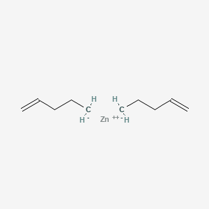 molecular formula C10H18Zn B14662781 zinc;pent-1-ene CAS No. 39995-48-7
