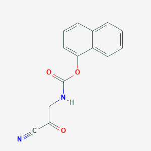 molecular formula C14H10N2O3 B14662784 Naphthalen-1-yl (3-nitrilo-2-oxopropyl)carbamate CAS No. 39088-40-9