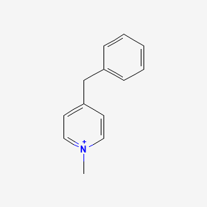 molecular formula C13H14N+ B14662800 4-Benzyl-1-methylpyridin-1-ium CAS No. 46340-38-9