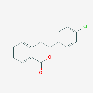 molecular formula C15H11ClO2 B14662883 3-(4-Chlorophenyl)-3,4-dihydro-1H-2-benzopyran-1-one CAS No. 38453-75-7