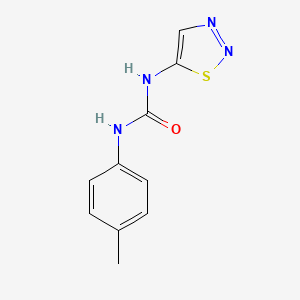 molecular formula C10H10N4OS B14662898 N-(4-Methylphenyl)-N'-1,2,3-thiadiazol-5-ylurea CAS No. 51707-59-6
