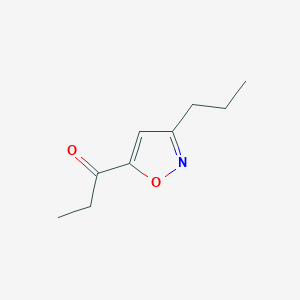 molecular formula C9H13NO2 B146629 3-Propyl-5-propionylisoxazole CAS No. 134378-86-2