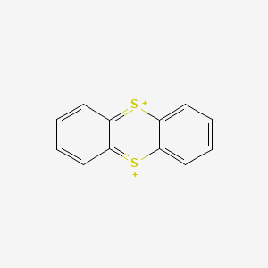 molecular formula C12H8S2+2 B14662937 Thianthrene-5,10-diium CAS No. 41688-89-5