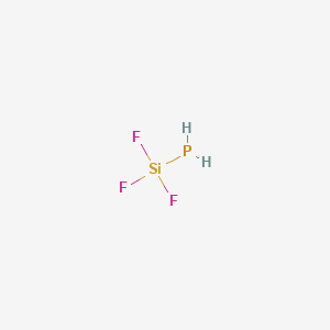 molecular formula F3H2PSi B14662966 Phosphine, (trifluorosilyl)- CAS No. 51518-19-5