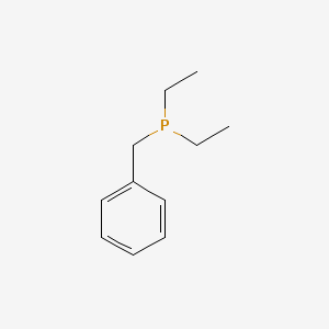 molecular formula C11H17P B14663010 Phosphine, diethyl(phenylmethyl)- CAS No. 41268-70-6