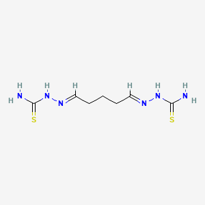 molecular formula C7H14N6S2 B14663080 Glutaraldehyde, bisthiosemicarbazone CAS No. 39534-03-7