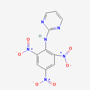 molecular formula C10H6N6O6 B14663087 N-(2,4,6-trinitrophenyl)pyrimidin-2-amine CAS No. 41230-68-6