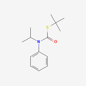 molecular formula C14H21NOS B14663126 S-tert-Butyl phenyl(propan-2-yl)carbamothioate CAS No. 51861-46-2
