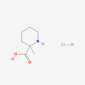 molecular formula C7H14ClNO2 B1466314 2-Methylpiperidine-2-carboxylic acid hydrochloride CAS No. 1094072-12-4